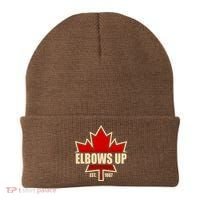 Elbows Up Canada EST 1867 Protest Beanie thumb 0