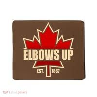 Elbows Up Canada EST 1867 Protest Mousepad thumb 0