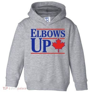 Elbows Up Canada Toddler Hoodie
