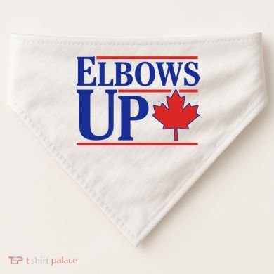 Elbows Up Canada USA-Made Doggie Bandana