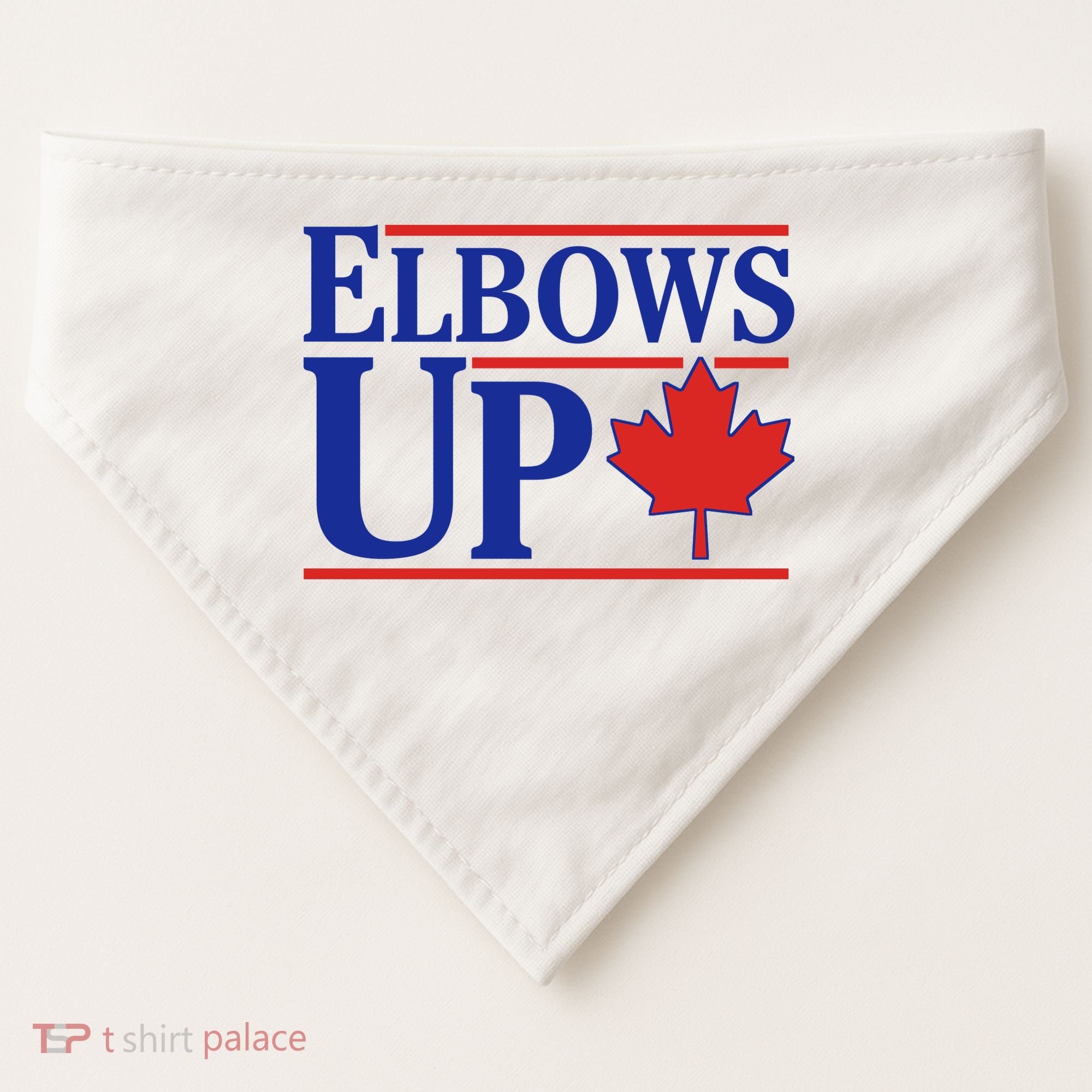 Elbows Up Canada USA-Made Doggie Bandana