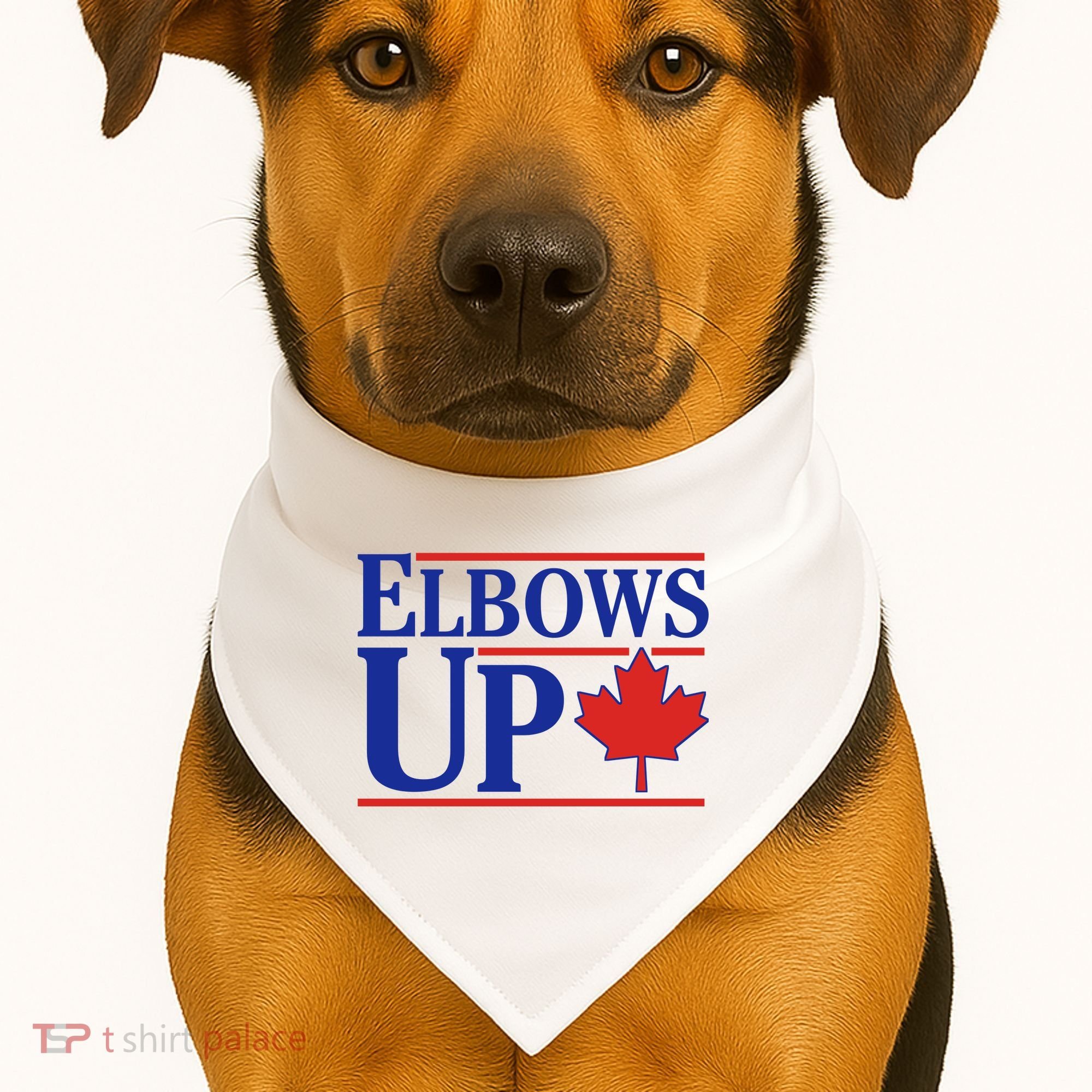Elbows Up Canada USA-Made Doggie Bandana
