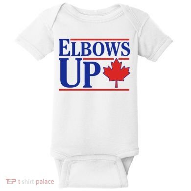 Elbows Up Canada Baby Bodysuit