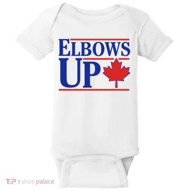 Elbows Up Canada Baby Bodysuit