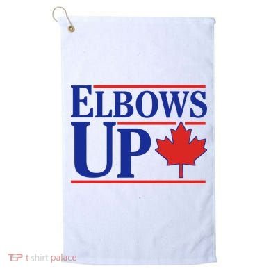 Elbows Up Canada Golf Towel