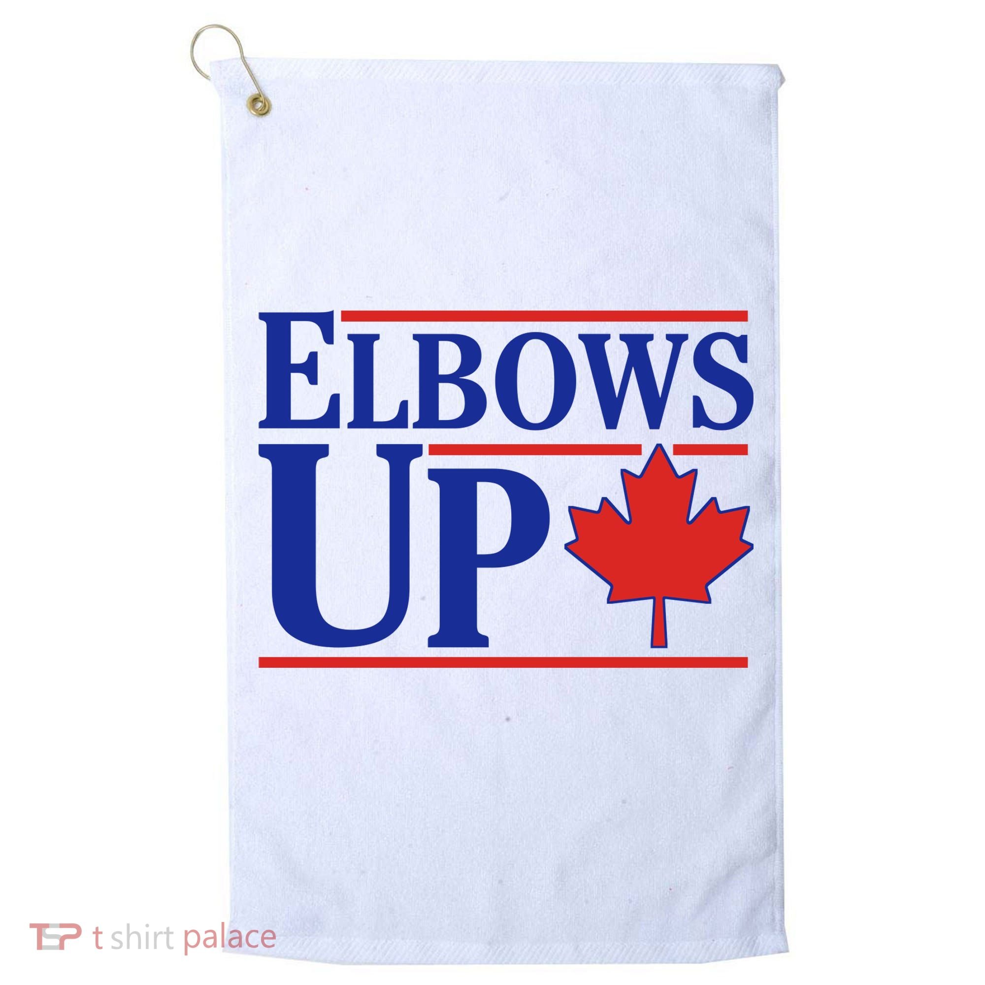 Elbows Up Canada Golf Towel