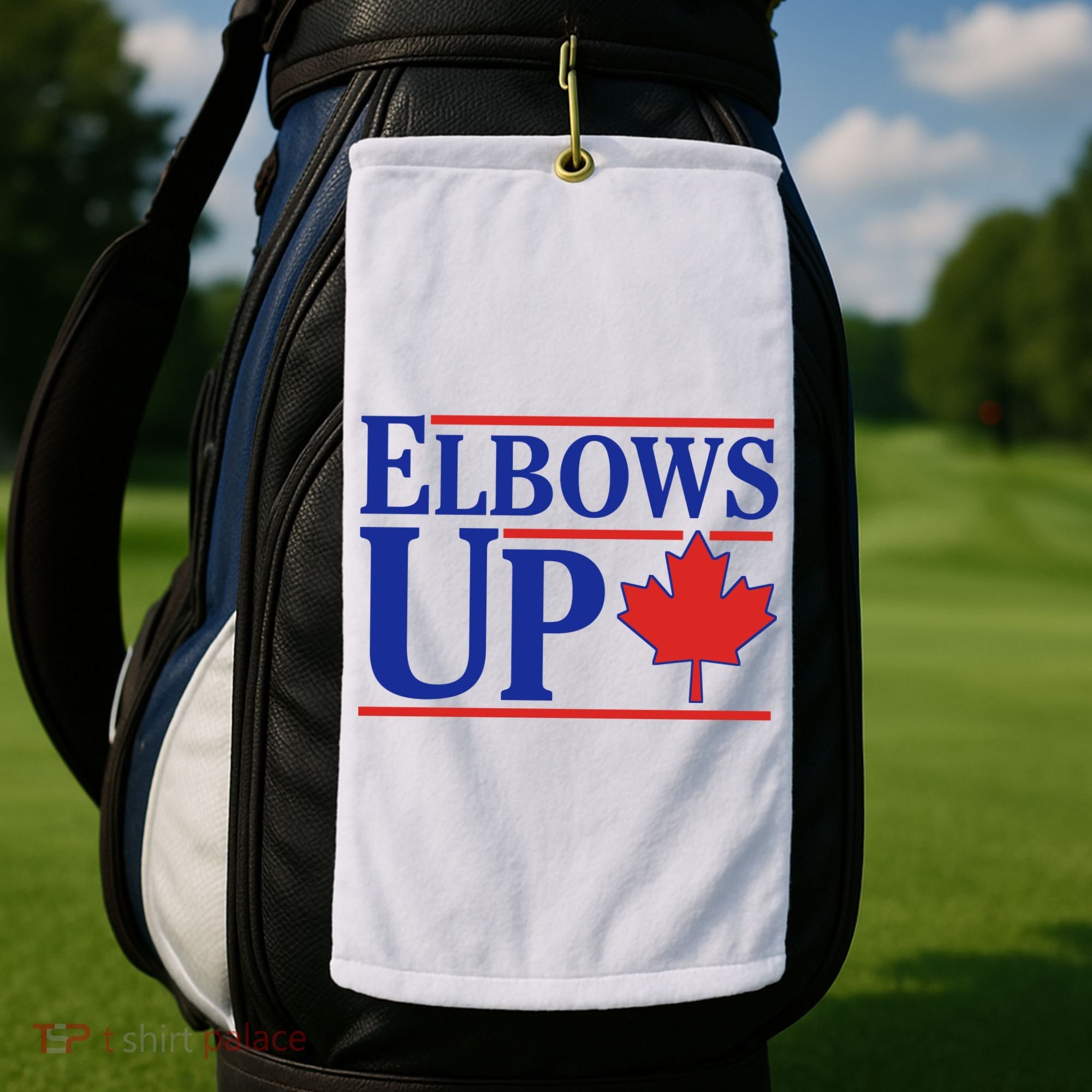Elbows Up Canada Golf Towel
