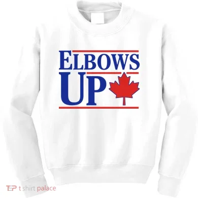 Elbows Up Canada Kids Sweatshirt