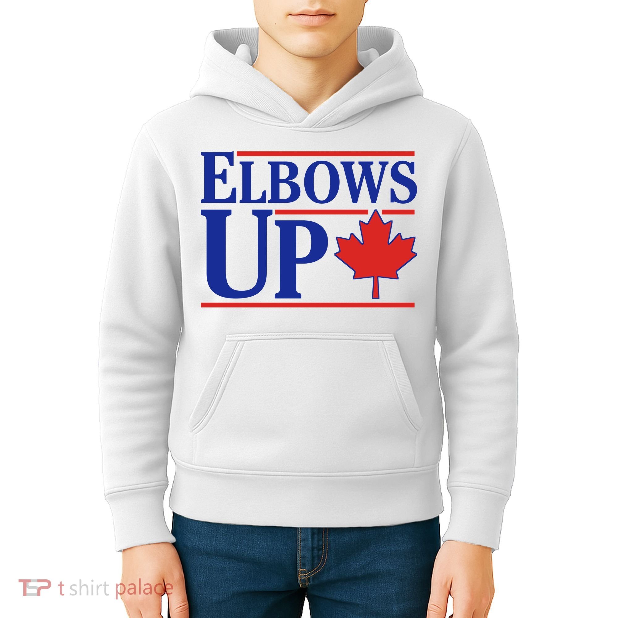 Elbows Up Canada Kids Hoodie