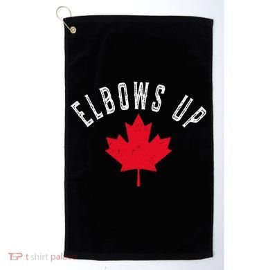 Elbows Up Canada Golf Towel