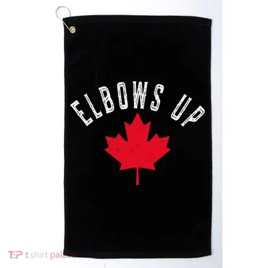 Elbows Up Canada Golf Towel
