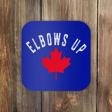 Elbows Up Canada Coaster