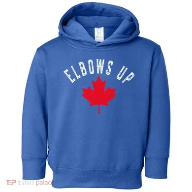 Elbows Up Canada Toddler Hoodie