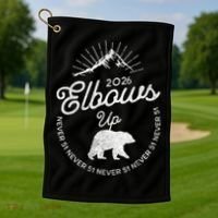 Elbows Up Canada 2026 Never 51 Golf Towel thumb 1