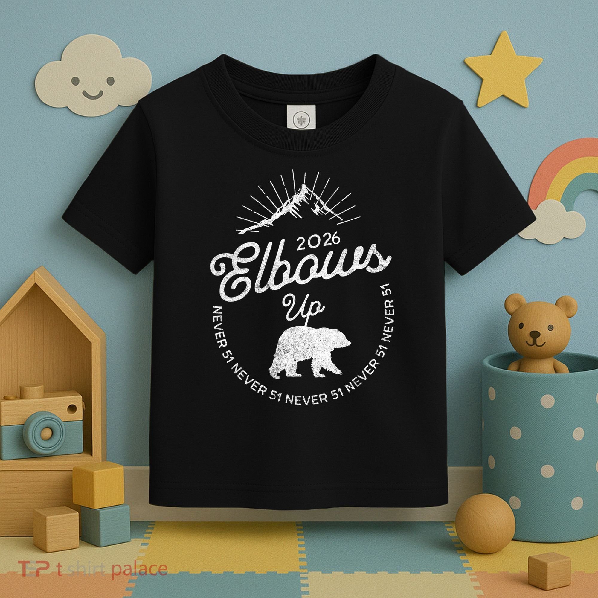 Elbows Up Canada 2026 Never 51 Toddler T-Shirt