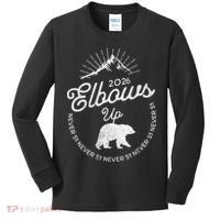 Elbows Up Canada 2026 Never 51 Kids Long Sleeve Shirt thumb 0