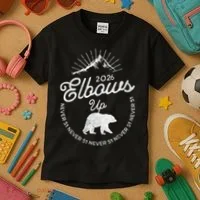 Elbows Up Canada 2026 Never 51 Kids T-Shirt thumb 3