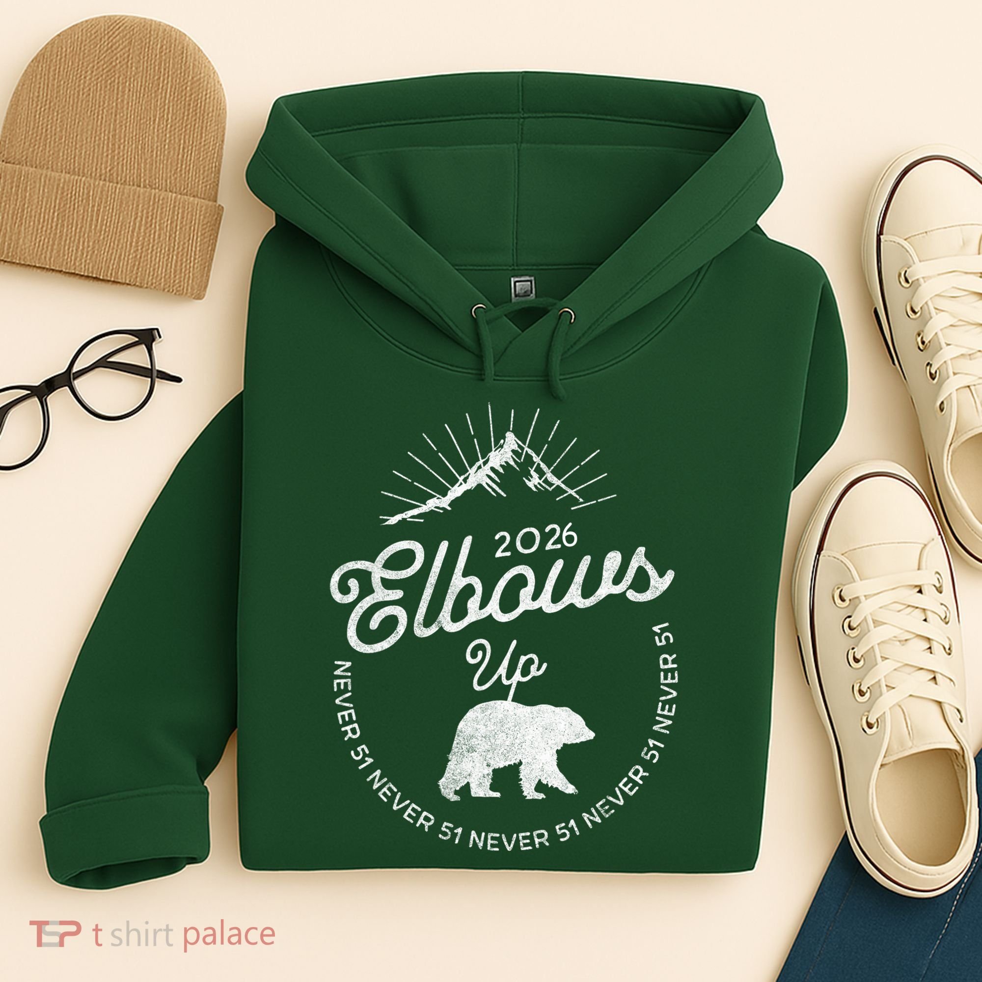 Elbows Up Canada 2026 Never 51 Hoodie