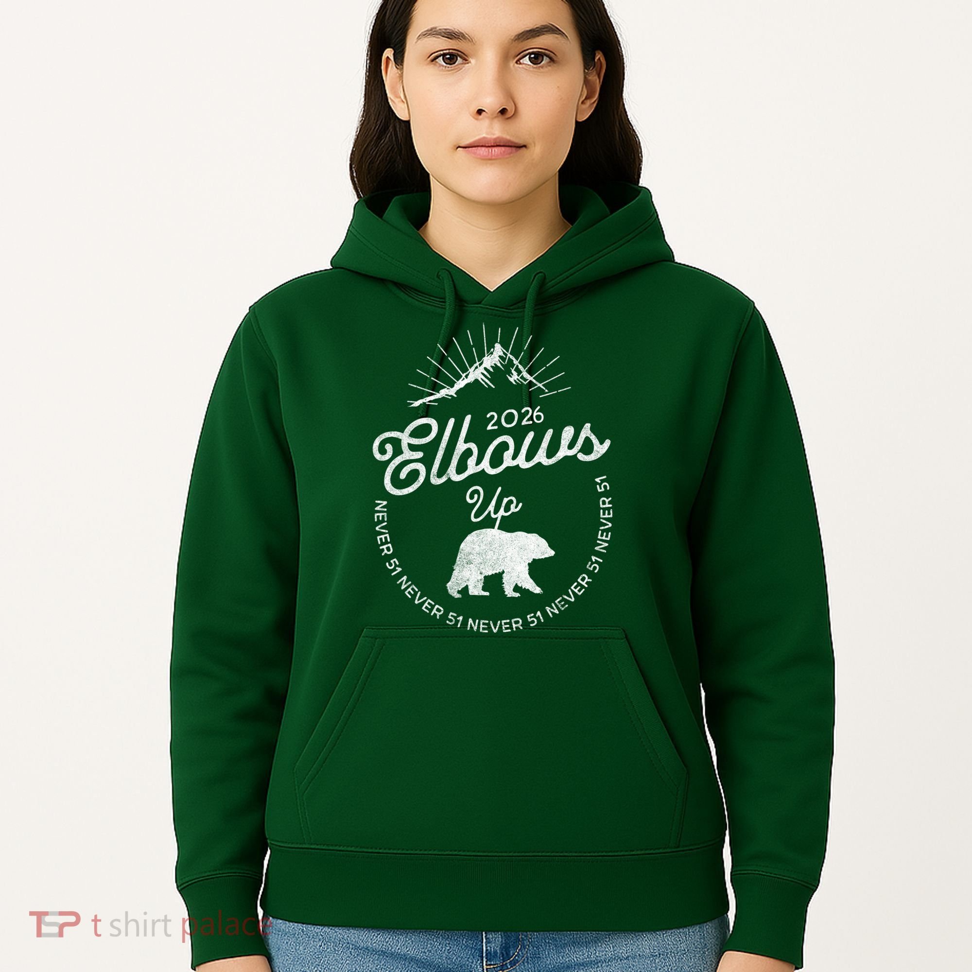 Elbows Up Canada 2026 Never 51 Hoodie