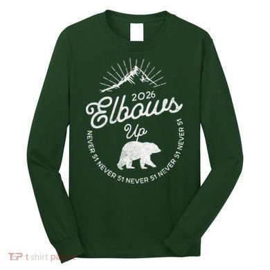 Elbows Up Canada 2026 Never 51 Long Sleeve Shirt