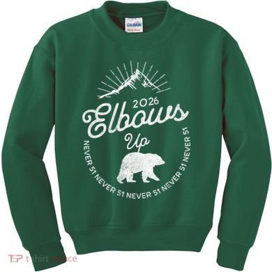 Elbows Up Canada 2026 Never 51 Kids Sweatshirt