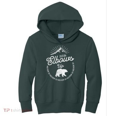 Elbows Up Canada 2026 Never 51 Kids Hoodie