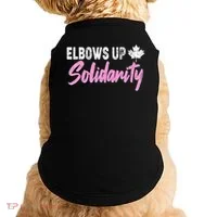 Elbows Up Canada Solidarity  Doggie Tank thumb 0