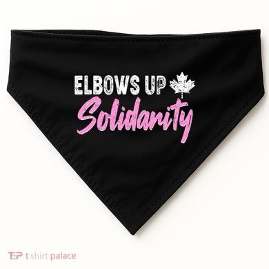 Elbows Up Canada Solidarity  USA-Made Doggie Bandana