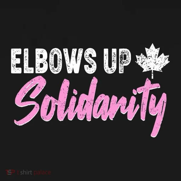 Elbows Up Canada Solidarity  Bucket Hat