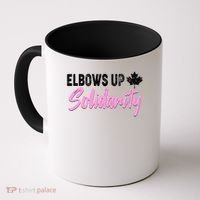 Elbows Up Canada Solidarity  Coffee Mug thumb 0