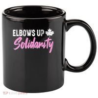 Elbows Up Canada Solidarity  11oz C Handle Ceramic Mug thumb 0