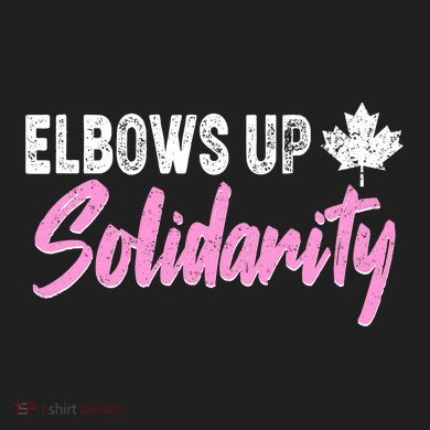 Elbows Up Canada Solidarity  11oz C Handle Ceramic Mug