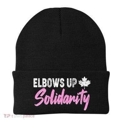 Elbows Up Canada Solidarity  Beanie