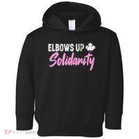 Elbows Up Canada Solidarity  Toddler Hoodie thumb 0