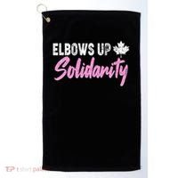 Elbows Up Canada Solidarity  Golf Towel thumb 0