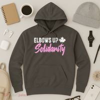 Elbows Up Canada Solidarity  Hoodie thumb 3