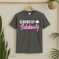Elbows Up Canada Solidarity  T-Shirt thumb 2