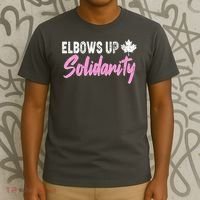 Elbows Up Canada Solidarity  T-Shirt thumb 3
