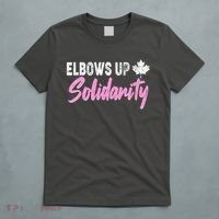 Elbows Up Canada Solidarity  T-Shirt thumb 5