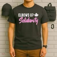 Elbows Up Canada Solidarity  T-Shirt thumb 6