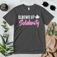Elbows Up Canada Solidarity  Premium T-Shirt thumb 2
