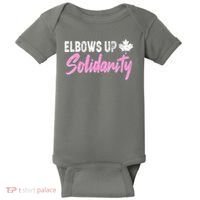 Elbows Up Canada Solidarity  Baby Bodysuit thumb 0