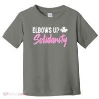 Elbows Up Canada Solidarity  Toddler T-Shirt thumb 0