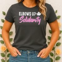 Elbows Up Canada Solidarity  Women's T-Shirt thumb 2