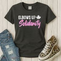 Elbows Up Canada Solidarity  Women's T-Shirt thumb 3