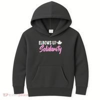 Elbows Up Canada Solidarity  Kids Hoodie thumb 0