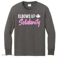 Elbows Up Canada Solidarity  Kids Long Sleeve Shirt thumb 0