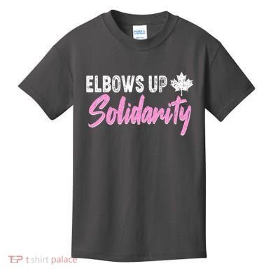 Elbows Up Canada Solidarity  Kids T-Shirt