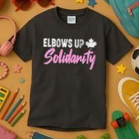 Elbows Up Canada Solidarity  Kids T-Shirt thumb 3