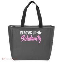 Elbows Up Canada Solidarity  Tote Bag thumb 0